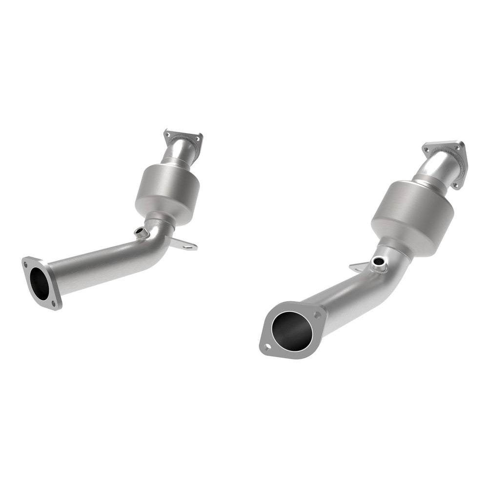 aFe Power Twisted Steel Mid Pipe 2-1/2 IN 304 Stainless Steel w/ Cat Nissan 350Z 03-06 V6-3.5L