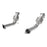 aFe Power Twisted Steel Mid Pipe 2-1/2 IN 304 Stainless Steel w/ Cat Nissan 350Z/370Z 07-20 V6-3.5/3.7L