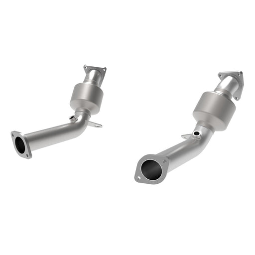 aFe Power Twisted Steel Mid Pipe 2-1/2 IN 304 Stainless Steel w/ Cat Nissan 350Z/370Z 07-20 V6-3.5/3.7L