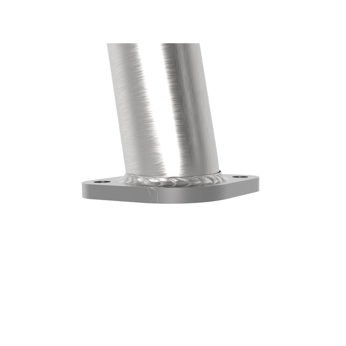 aFe Power Twisted Steel Mid Pipe 2-1/2 IN 304 Stainless Steel w/ Cat Nissan 350Z/370Z 07-20 V6-3.5/3.7L