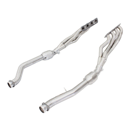 aFe Power Twisted Steel Long Tube Header & Mid Pipe 304 Stainless Steel w/ Cat Jeep Grand Cherokee (WK2) 12-20 V8-6.4L HEMI / V8-6.2L (sc) HEMI