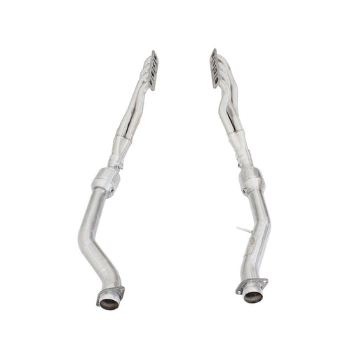 aFe Power Twisted Steel Long Tube Header & Mid Pipe 304 Stainless Steel w/ Cat Jeep Grand Cherokee (WK2) 12-20 V8-6.4L HEMI / V8-6.2L (sc) HEMI