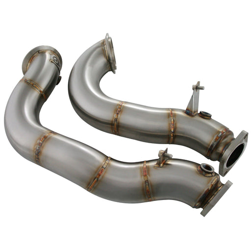 aFe Power Twisted Steel Down Pipe 3 IN 304 Stainless Steel BMW 135i (E82/88) 08-10 / 335i (E90/92/93) 07-10 L6-3.0L (t) N54