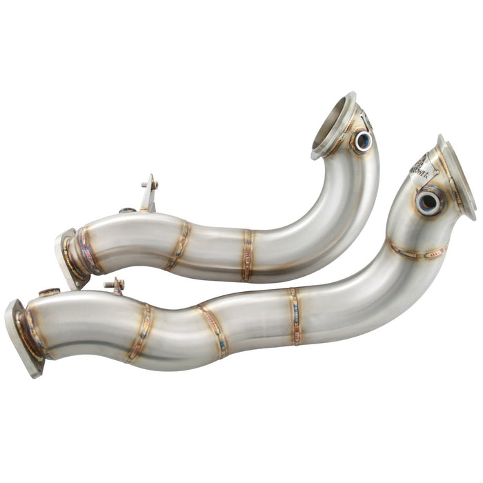 aFe Power Twisted Steel Down Pipe 3 IN 304 Stainless Steel BMW 135i (E82/88) 08-10 / 335i (E90/92/93) 07-10 L6-3.0L (t) N54