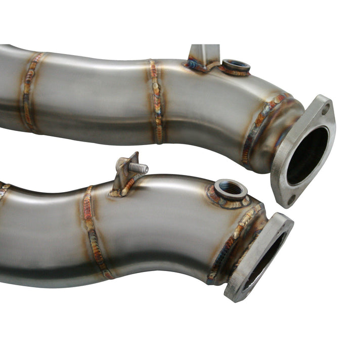 aFe Power Twisted Steel Down Pipe 3 IN 304 Stainless Steel BMW 135i (E82/88) 08-10 / 335i (E90/92/93) 07-10 L6-3.0L (t) N54