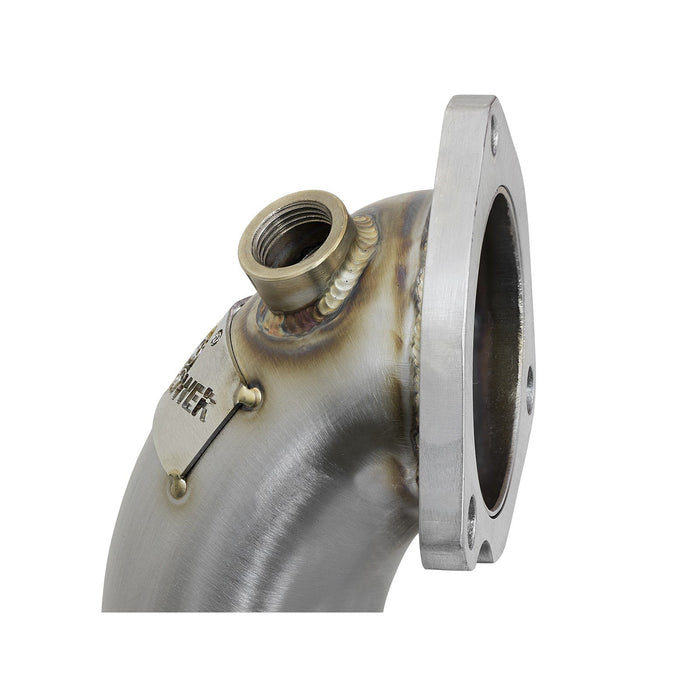 aFe Power Twisted Steel Down Pipe 2-1/2 IN 304 Stainless Steel w/ Cat MINI Cooper S (R56) 07-13 L4-1.6L(t) N18