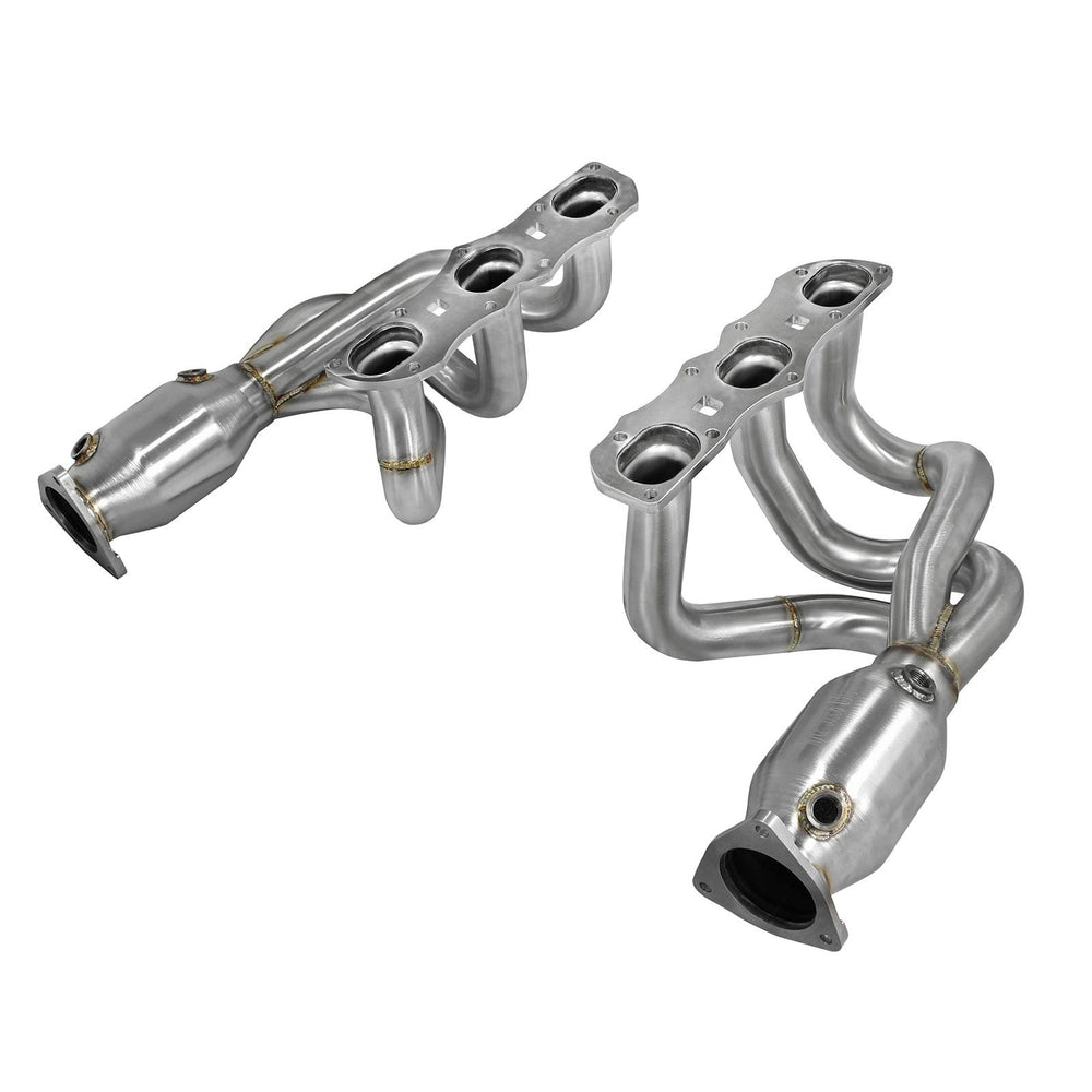 aFe Power Twisted Steel Header 304 Stainless Steel w/ Cat Porsche 911 C2S (991) 12-15 H6-3.8L