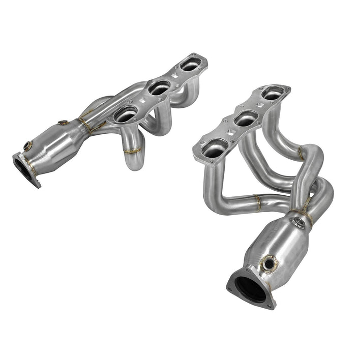 aFe Power Twisted Steel Header 304 Stainless Steel w/ Cat Porsche 911 C2S (991) 12-15 H6-3.8L