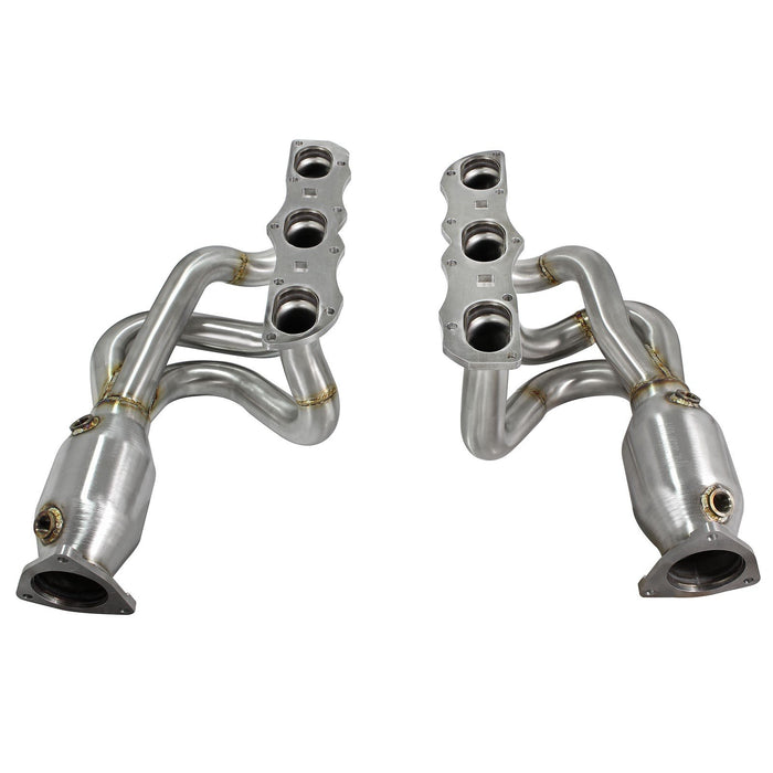aFe Power Twisted Steel Header 304 Stainless Steel w/ Cat Porsche 911 C2S (991) 12-15 H6-3.8L