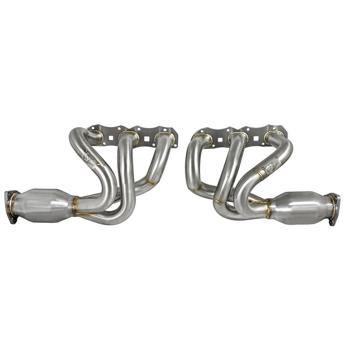 aFe Power Twisted Steel Header 304 Stainless Steel w/ Cat Porsche 911 C2S (991) 12-15 H6-3.8L