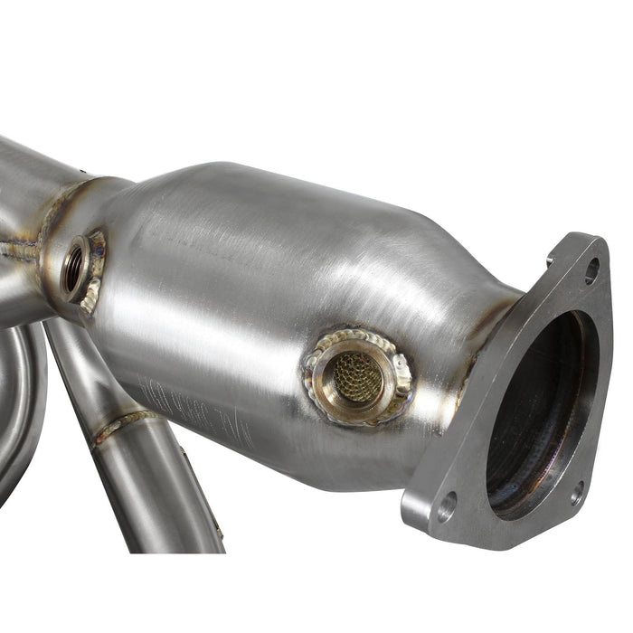 aFe Power Twisted Steel Header 304 Stainless Steel w/ Cat Porsche 911 C2S (991) 12-15 H6-3.8L