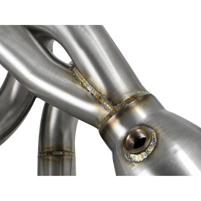aFe Power Twisted Steel Header 304 Stainless Steel w/ Cat Porsche 911 C2S (991) 12-15 H6-3.8L