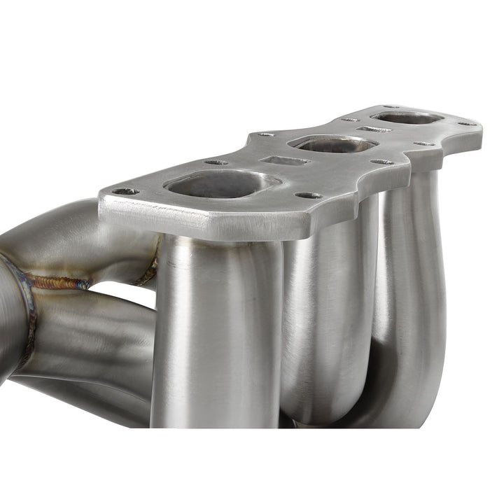 aFe Power Twisted Steel Header 304 Stainless Steel w/ Cat Porsche Cayman S/Boxster S (981) 13-16 H6-3.4L