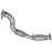aFe Power Twisted Steel Down Pipe 2-3/4 to 2-1/2 IN 304 Stainless Steel w/ Cat Honda Civic Si 12-15 L4-2.4L