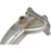 aFe Power Twisted Steel Down Pipe 2-3/4 to 2-1/2 IN 304 Stainless Steel w/ Cat Honda Civic Si 12-15 L4-2.4L