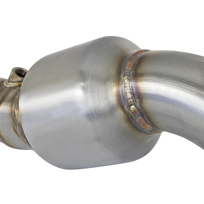 aFe Power Twisted Steel Down Pipe 3 IN 304 Stainless Steel Honda Civic / Civic Si 16-20 L4-1.5L (t)