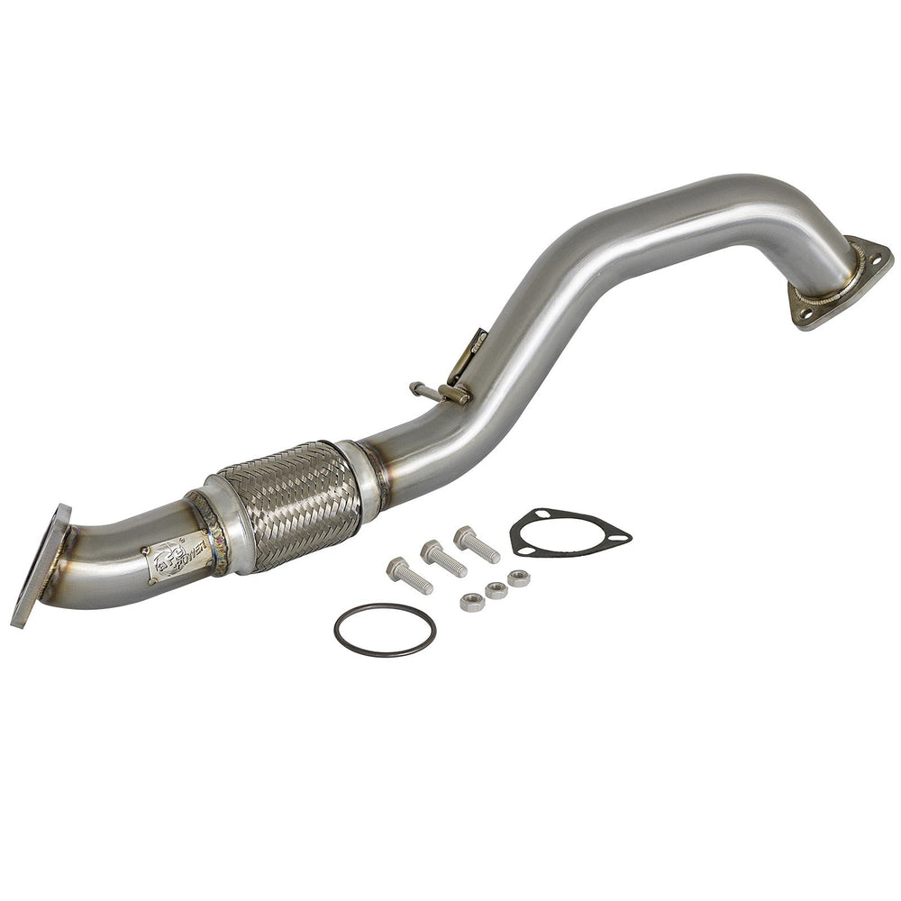 aFe Power Twisted Steel 2-1/2 IN 304 Stainless Steel Race Series Mid-Pipe Honda Civic / Civic Si 16-20 L4-1.5L (t)