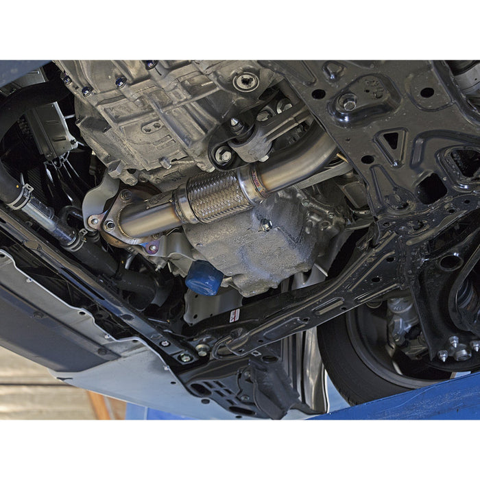 aFe Power Twisted Steel 2-1/2 IN 304 Stainless Steel Race Series Mid-Pipe Honda Civic / Civic Si 16-20 L4-1.5L (t)