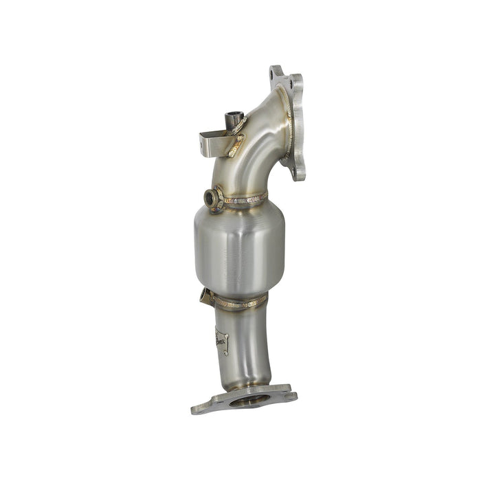 aFe Power Twisted Steel Down Pipe 3 IN 304 Stainless Steel Honda Civic Type R 17-20 L4-2.0L (t)