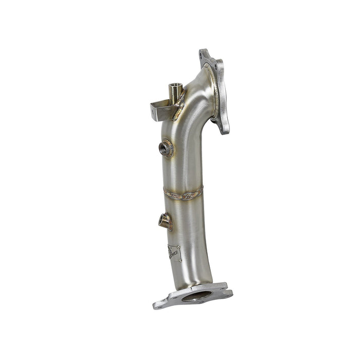aFe Power Twisted Steel Down Pipe 3 IN 304 Stainless Steel Honda Civic Type R 17-20 L4-2.0L (t)