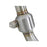aFe Power Twisted Steel Down Pipe 2-1/2 to 3 IN 304 Stainless Steel w/ Cat Subaru WRX STi 15-20 H4-2.5L (t)