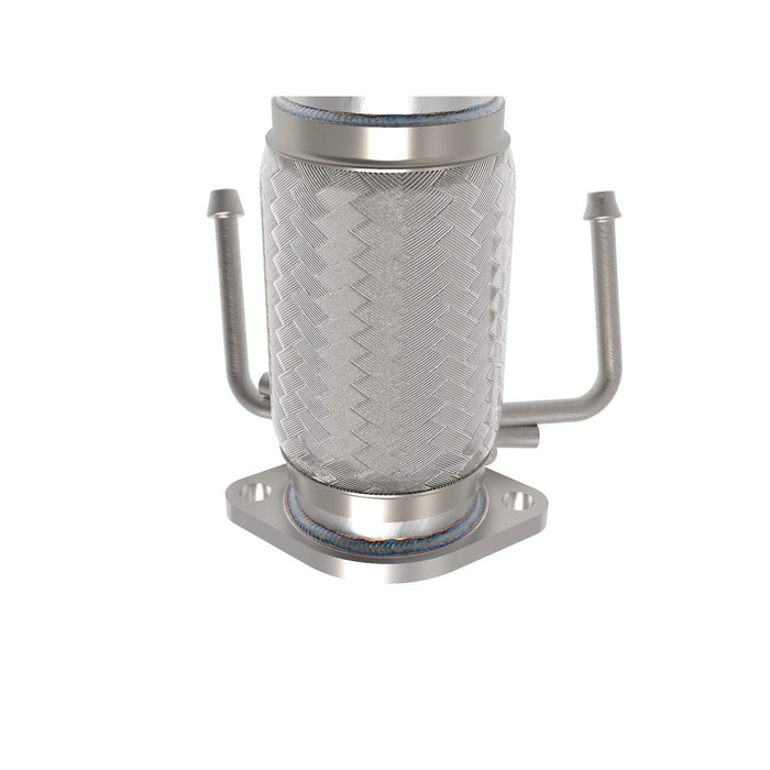 aFe Power Twisted Steel Down Pipe 3 IN 304 Stainless Steel w/ Cat Hyundai Veloster N 19-20 L4-2.0L (t)