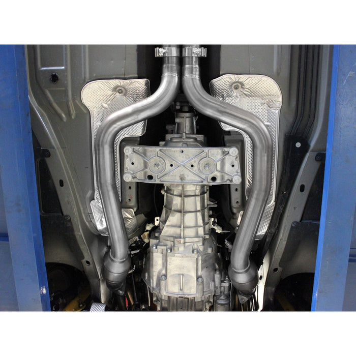 aFe Power Twisted Steel 409 Stainless Steel Shorty Header Dodge Challenger SRT-8 11-15 V8-6.4L