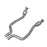 aFe Power Twisted Steel Mid Pipe 3 to 2-3/4 IN 409 Stainless Steel w/ Cat Dodge Challenger SRT-8 11-14 V8-6.4L
