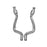 aFe Power Twisted Steel Mid Pipe 3 to 2-3/4 IN 409 Stainless Steel w/ Cat Dodge Challenger SRT-8 11-14 V8-6.4L