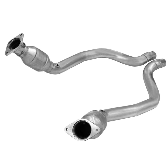 aFe Power Twisted Steel Mid Pipe 3 to 2-3/4 IN 409 Stainless Steel w/ Cat Dodge Challenger SRT-8 11-14 V8-6.4L
