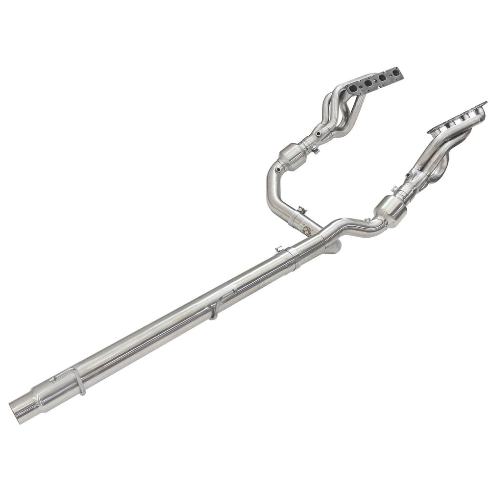 aFe Power Twisted Steel Long Tube Header & Y-Pipe 409 Stainless Steel w/ Cat Dodge/RAM 1500 09-18 / RAM 1500 Classic 2019 V8-5.7L HEMI