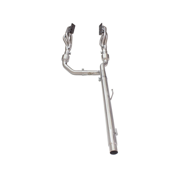 aFe Power Twisted Steel Long Tube Header & Y-Pipe 409 Stainless Steel w/ Cat Dodge/RAM 1500 09-18 / RAM 1500 Classic 2019 V8-5.7L HEMI