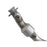 aFe Power Twisted Steel Y-Pipe 3 to 3-1/2 IN 409 Stainless Steel w/ Cat Dodge RAM 1500 (DT) 19-20 V8-5.7L HEMI
