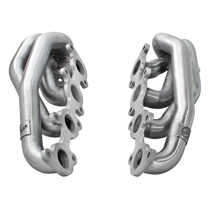 aFe Power Twisted Steel 409 Stainless Steel Shorty Header Ford F-150 11-14 V8-5.0L