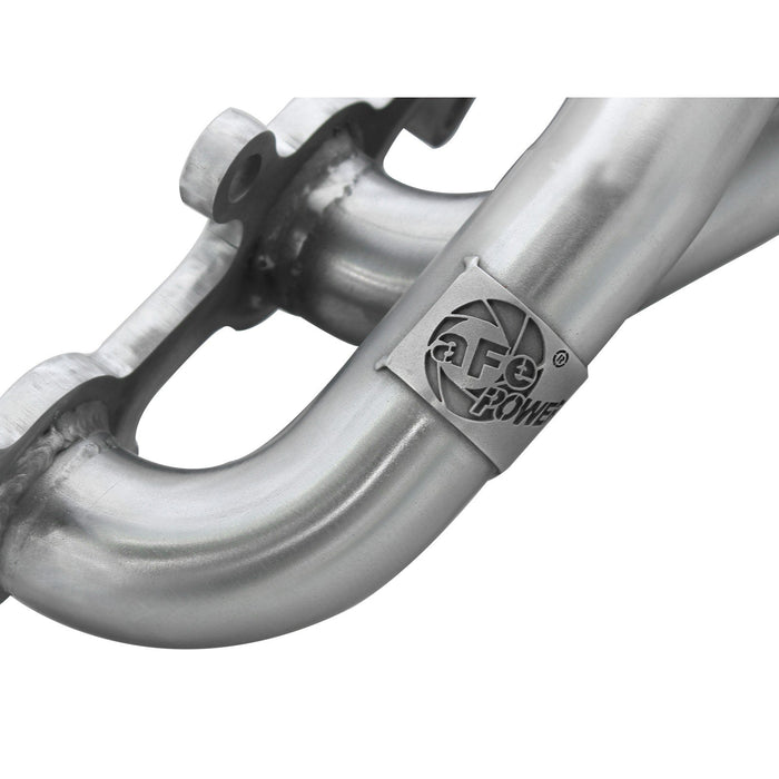 aFe Power Twisted Steel 409 Stainless Steel Shorty Header Ford F-150 11-14 V8-5.0L
