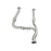 aFe Power Twisted Steel Y-Pipe 3 to 3-1/2 IN 409 Stainless Steel w/ Cat Ford F-150 11-14 V6-3.5L (tt)