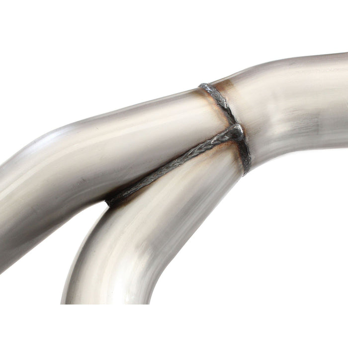 aFe Power Twisted Steel Y-Pipe 3 to 3-1/2 IN 409 Stainless Steel w/ Cat Ford F-150 15-20 V6-2.7L (tt)