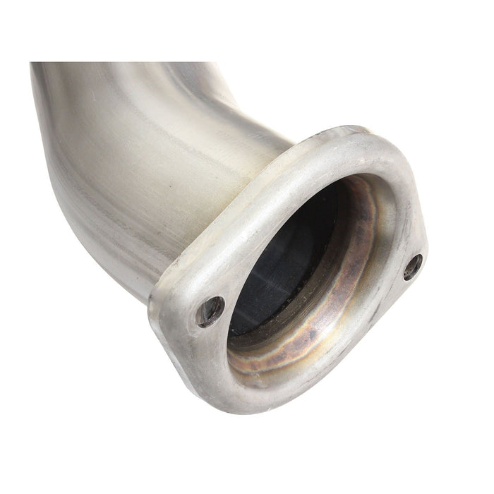 aFe Power Twisted Steel Y-Pipe 3 to 3-1/2 IN 409 Stainless Steel w/ Cat Ford F-150 15-20 V6-2.7L (tt)