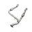 aFe Power Twisted Steel 3 IN to 3-1/2 IN 409 Stainless Steel Street Series Y-Pipe w/ Cats Ford F-150 15-16 V6-3.5L (tt)