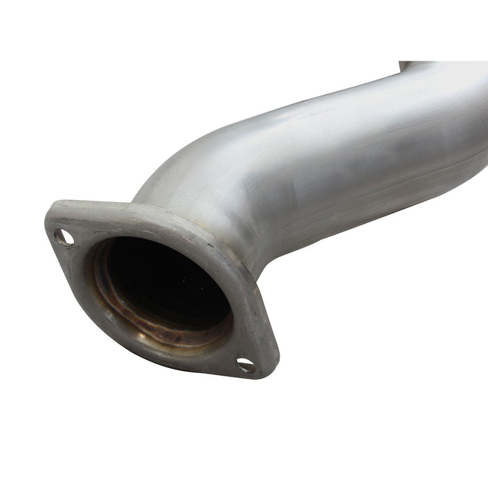 aFe Power Twisted Steel 3 IN to 3-1/2 IN 409 Stainless Steel Street Series Y-Pipe w/ Cats Ford F-150 15-16 V6-3.5L (tt)
