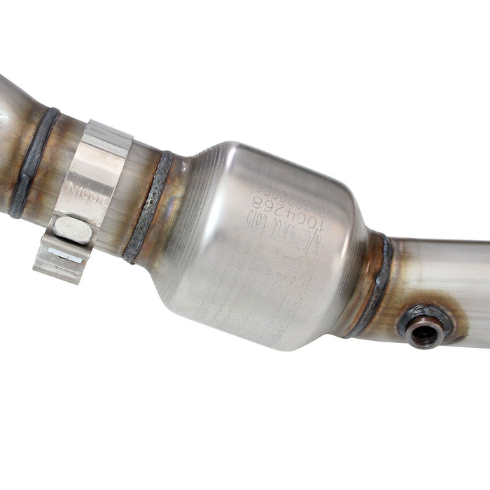 aFe Power Twisted Steel Long Tube Header & Y-Pipe 409 Stainless Steel w/ Cat Ford F-150 15-20 V8-5.0L