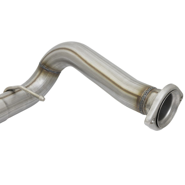 aFe Power Twisted Steel Down Pipe 3 IN 409 Stainless Steel w/ Cat Ford F-150 Raptor 17-20 / F-150 Limited V6-3.5L (tt)