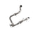 aFe Power Twisted Steel Mid Pipe 3 IN 409 Stainless Steel w/ Cat Ford F-250/F-350 2020 V8-7.3L