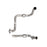 aFe Power Twisted Steel Mid Pipe 3 IN 409 Stainless Steel w/ Cat Ford F-250/F-350 2020 V8-7.3L