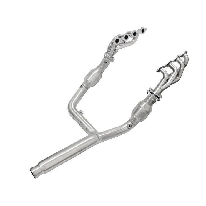 aFe Power Twisted Steel Header & Y-Pipe 409 Stainless Steel w/ Cat GM Silverado/Sierra 1500 09-13 V8 (GMT900)