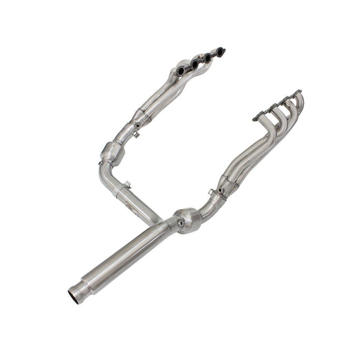 aFe Power Twisted Steel Long Tube Header & Y-Pipe 409 Stainless Steel w/ Cat GM Silverado/Sierra 1500 09-13 V8-4.8L/5.3L