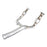 aFe Power Twisted Steel Y-Pipe 3 to 3-1/2 IN 409 Stainless Steel w/ Cat GM Silverado/Sierra 1500 14-18 V8-6.2L