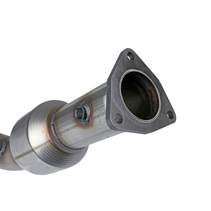 aFe Power Twisted Steel Y-Pipe 3 to 3-1/2 IN 409 Stainless Steel w/ Cat GM Silverado/Sierra 1500 14-18 V8-6.2L