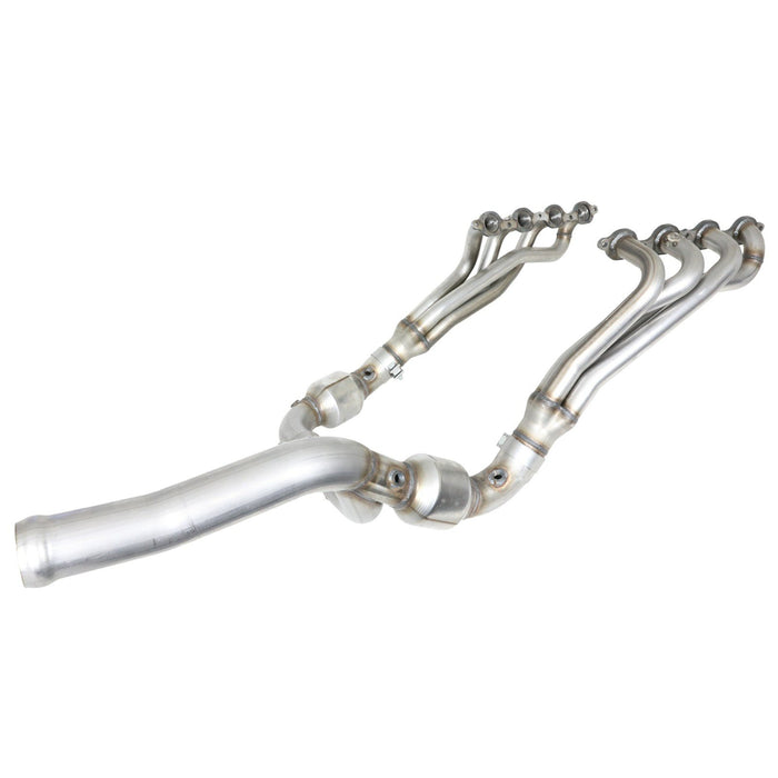 aFe Power Twisted Steel Long Tube Header & Y-Pipe 409 Stainless Steel w/ Cat GM Silverado/Sierra 1500 14-18 V8-6.2L
