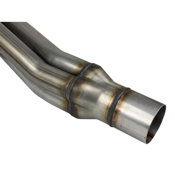aFe Power Twisted Steel Long Tube Header & Y-Pipe 409 Stainless Steel w/ Cat GM Silverado/Sierra 1500 14-18 V8-6.2L